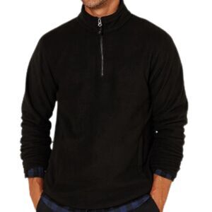 The North Face Pullover Zip-Up Activewear Black Long Sleeves Men’s Size Large